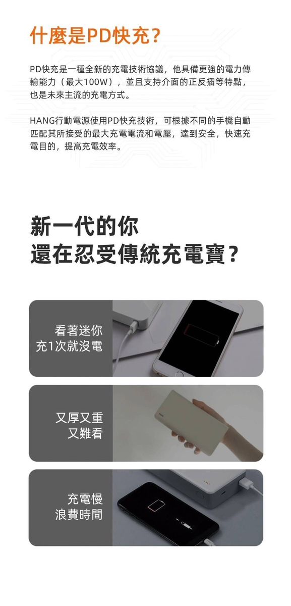 HANG|PD4 液晶快充行動電源 40000mAh