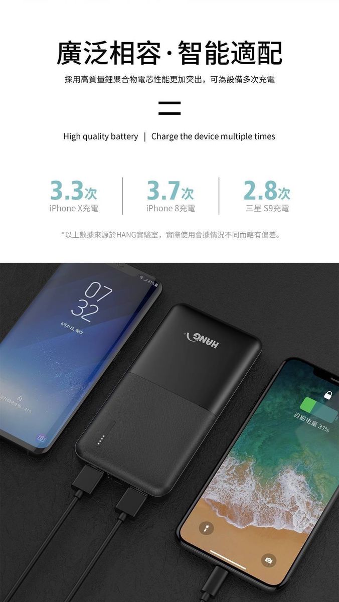 HANG|S7 迷你輕薄行動電源 13000mAh