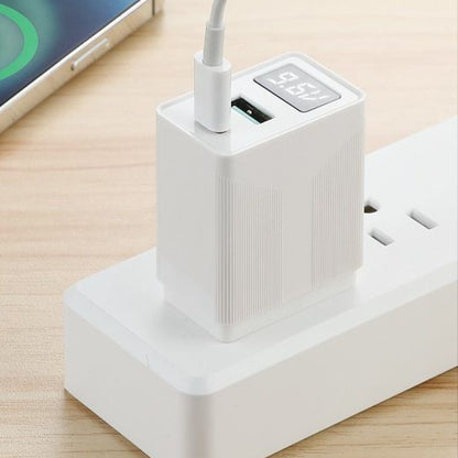 HANG｜C13 快速閃充充電器 PD + QC 20W + LED 電壓顯示