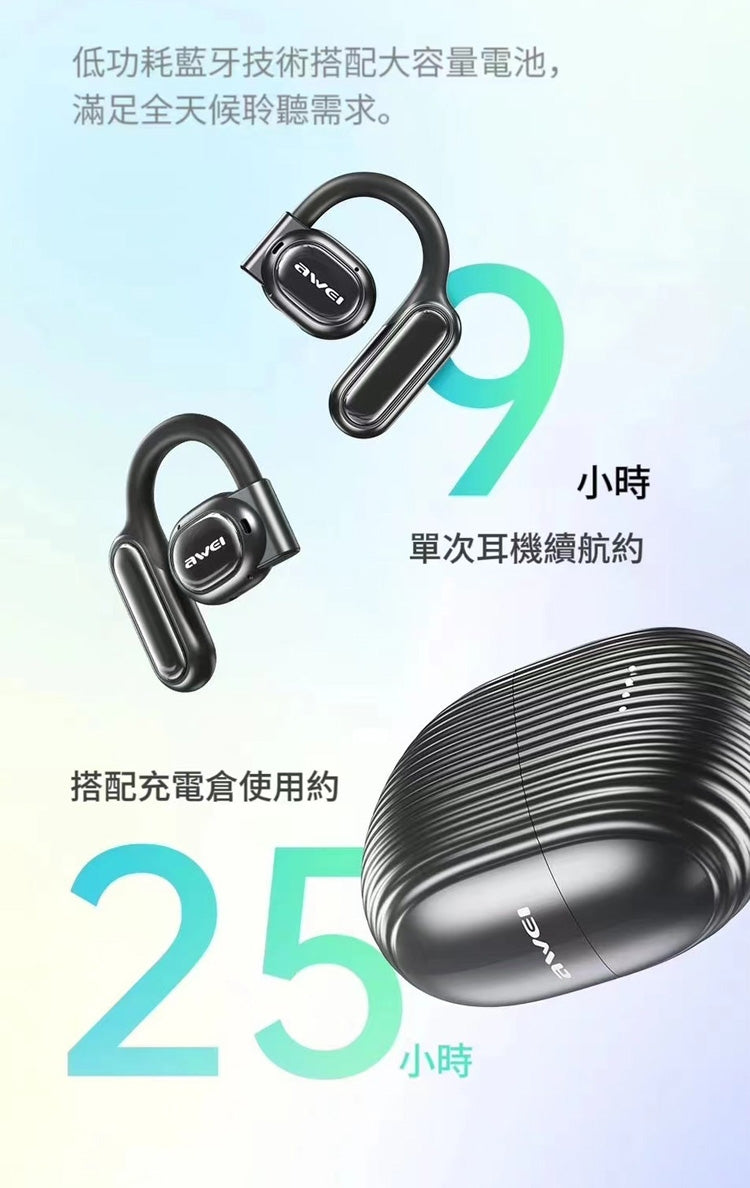 AWEI｜ TZ6 OWS ENC抗噪真藍牙耳機