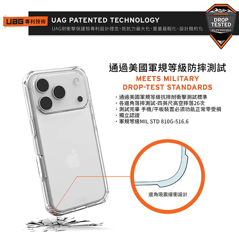 UAG｜耐衝擊全透保護殼
