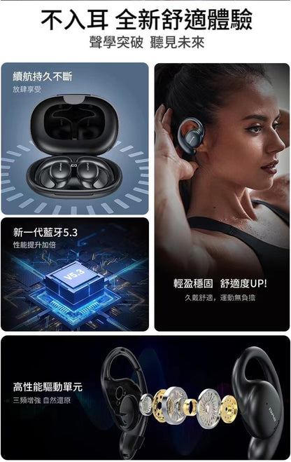 AWEI｜T80 OWS開放式空氣傳導真藍牙耳機