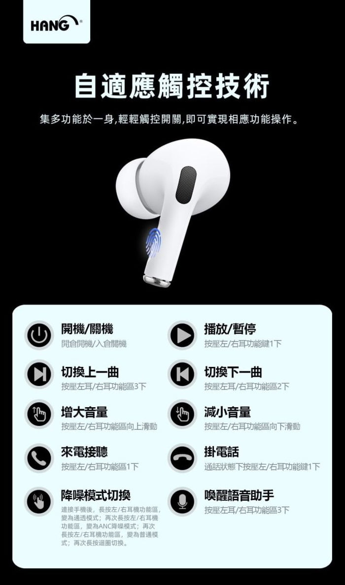 HANG｜顯示型無線充電藍牙耳機