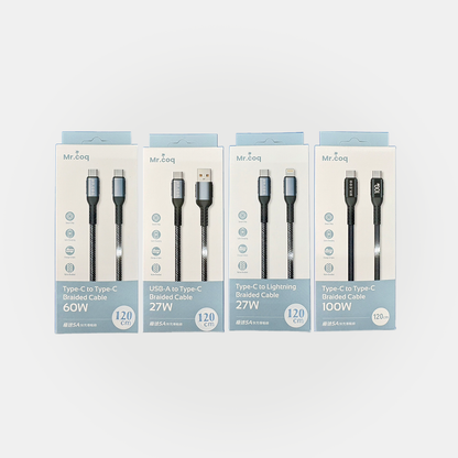 Mr.coq｜極速傳輸充電線 27W/60W/100W