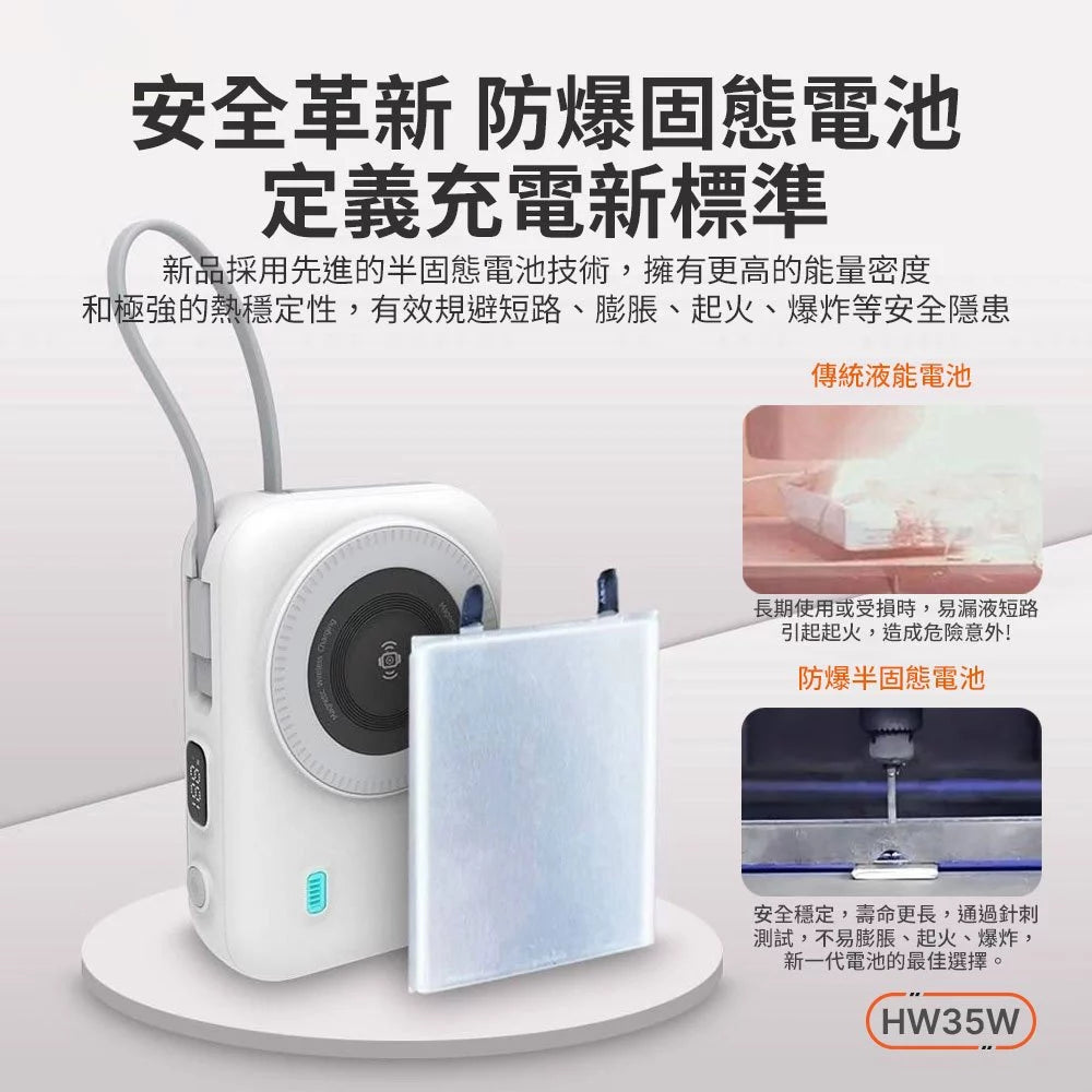 HANG｜HW35W固態磁吸防爆行動電源20000mAh / 中國認證二維碼